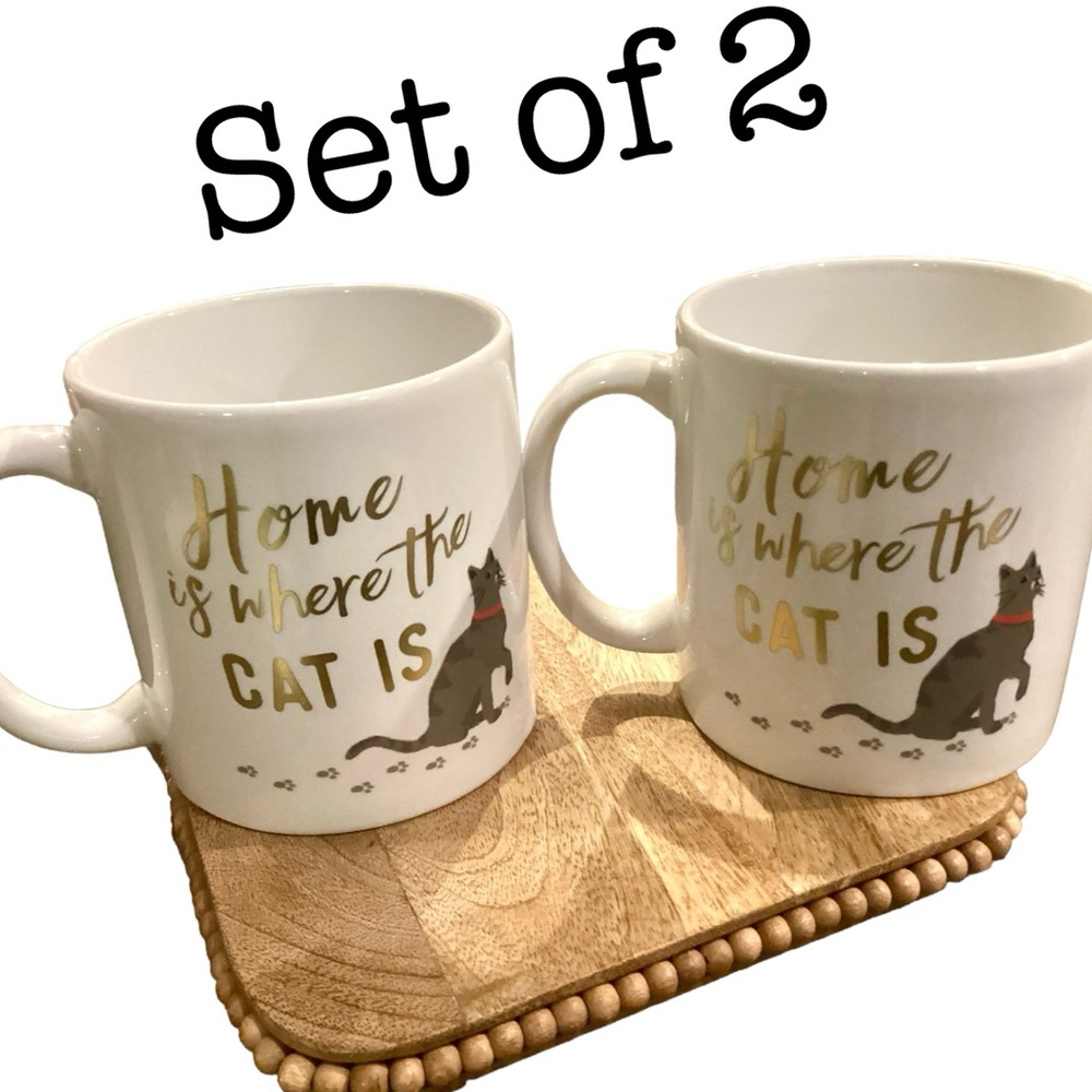 🌸Set of 2 “Cat” Mugs